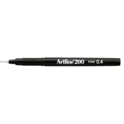 Fineliner Artline 200 Fine, svart, 0,4 mm
