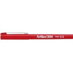 Fineliner Artline 200, röd, 0,4 mm