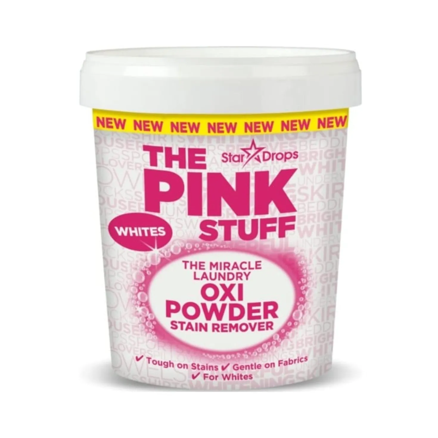 Fläckborttagningspulver The Pink Stuff Oxi Vittvätt, 1000 g