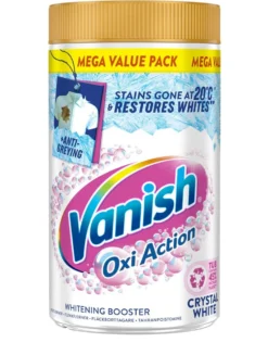 Fläckborttagningspulver Vanish Whitening Booster, vit tvätt, 1,5 kg