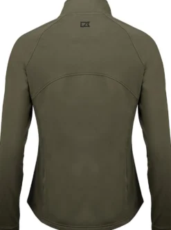Fleecejacka Dam Cutter & Buck Adapt Fullzip, grön, återvunnen