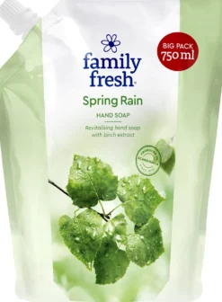 Flytande handtvål Family Fresh Spring Rain Refill, 750 ml