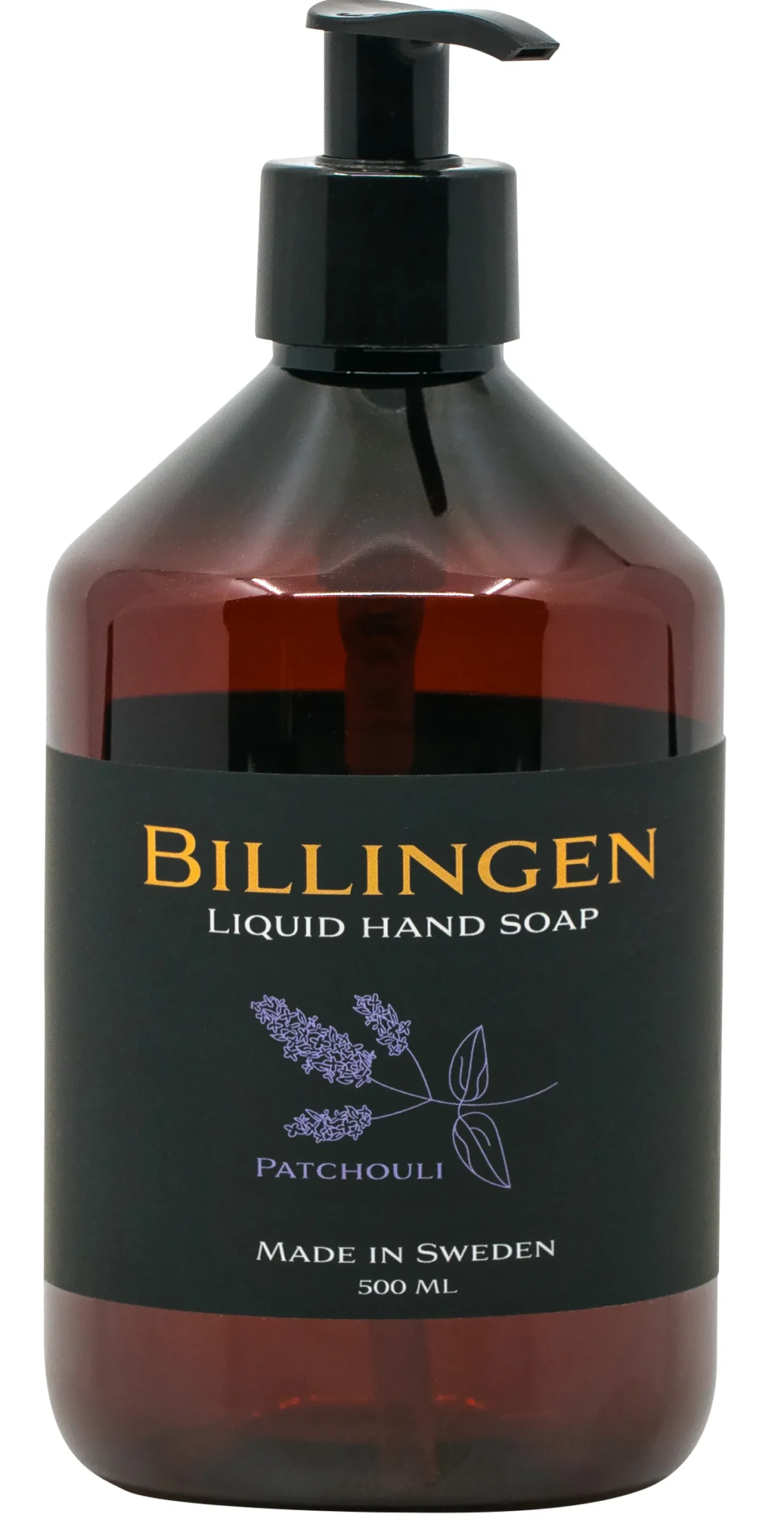 Flytande tvål Billingen Patchouli, pumpflaska, 500 ml