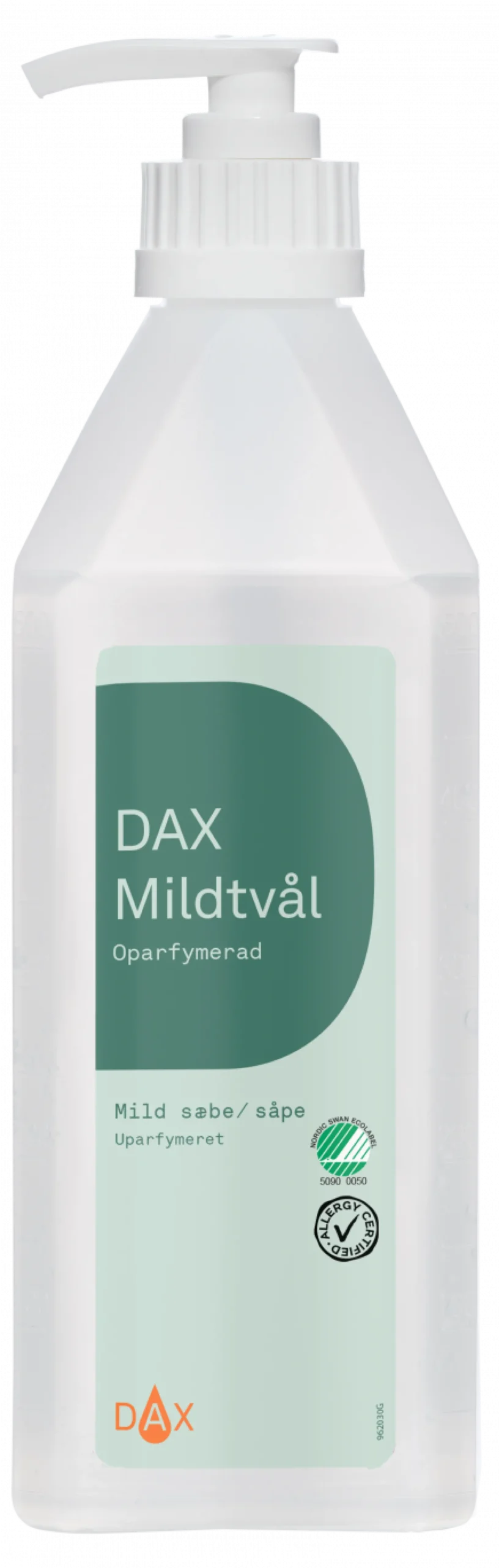 Flytande tvål Dax Allround, oparfymerad, 600 ml