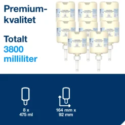 Flytande tvål Tork Mild Mini S2, EU Ecolabel, 475 ml