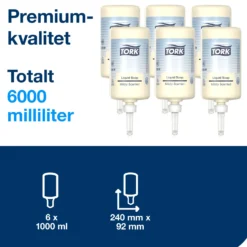 Flytande tvål Tork Premium S1 Mild, 1 liter