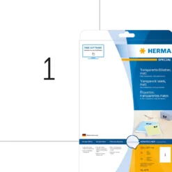 Folieetikett Herma Special 4375, matt transparent, 210x297mm, 25 st