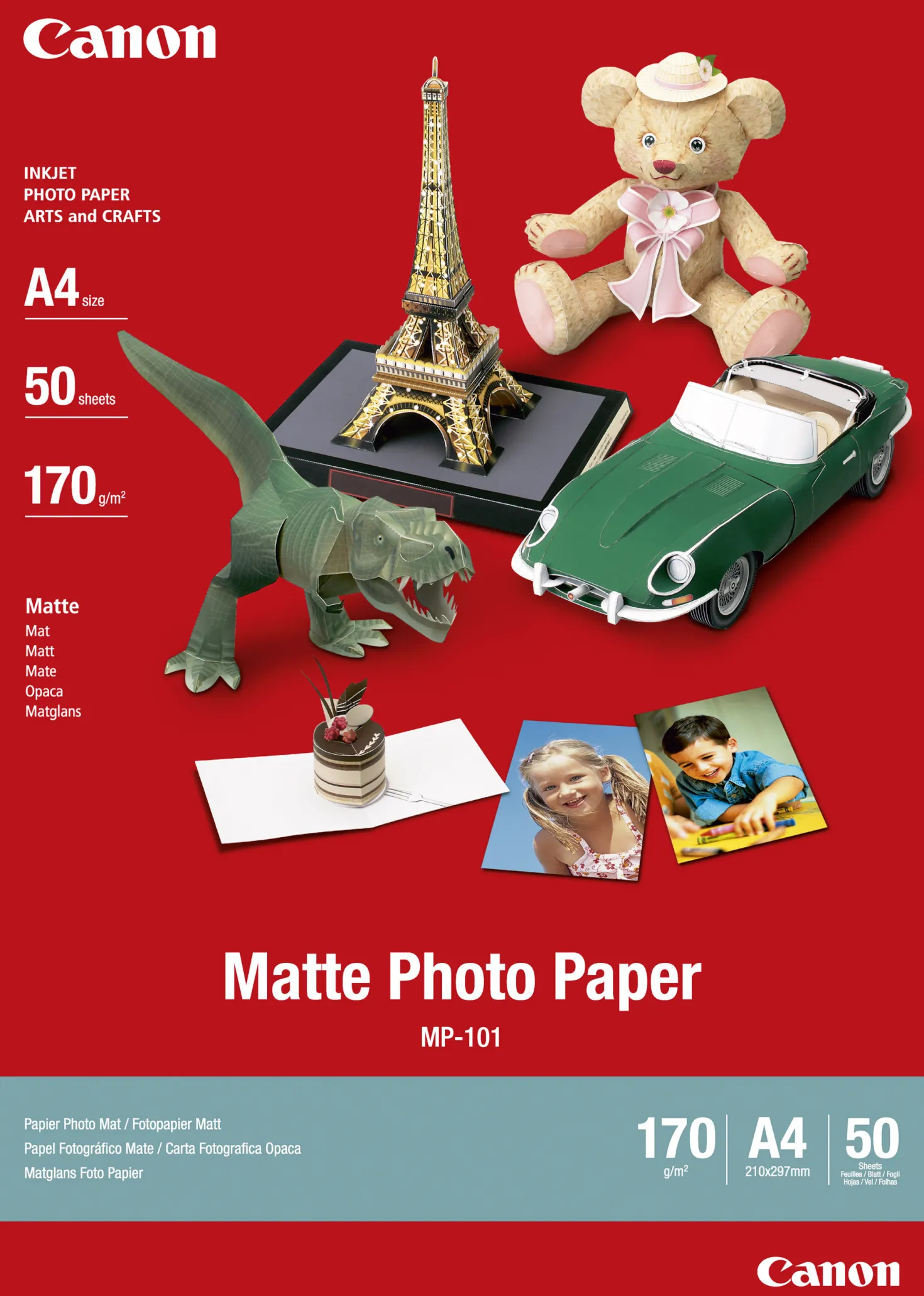 Fotopapper Canon MP-101 Matt, A4, 170 g/m², 50 ark