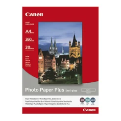 Fotopapper Canon SG-201 Photo Plus Semi-Gloss, A4, 260 g/m², 20 ark