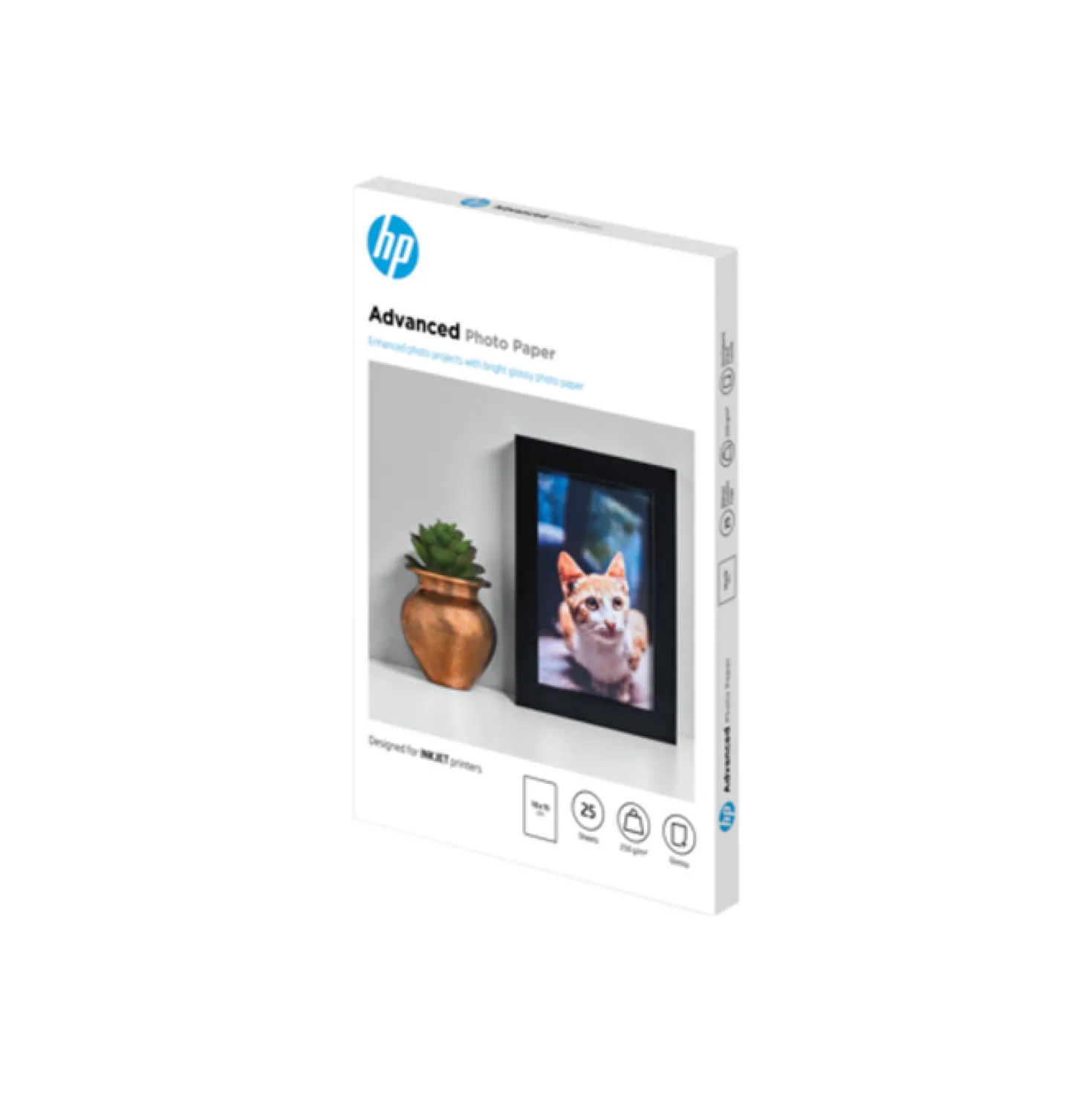Fotopapper HP Advanced Glossy, 250 g/m², 10x15 cm, 25 ark