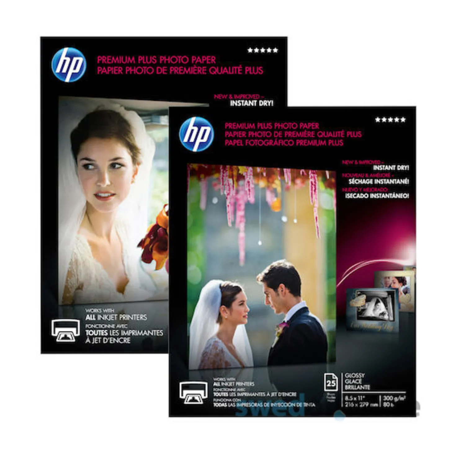Fotopapper HP Premium Plus A4, 300 g/m², glättat, 20 ark