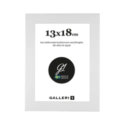 Fotoram Galleri1 Ayosträ Vit, 18x24 cm, floatglas