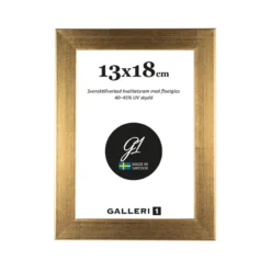 Fotoram Galleri1 Guldfärgad Trä, 13x18 cm