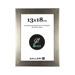 Fotoram Galleri1 Silverfärgad Trä, 13x18 cm, floatglas