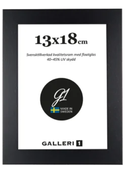 Fotoram Galleri1 Svart Trä Platt Profil, 60x90 cm