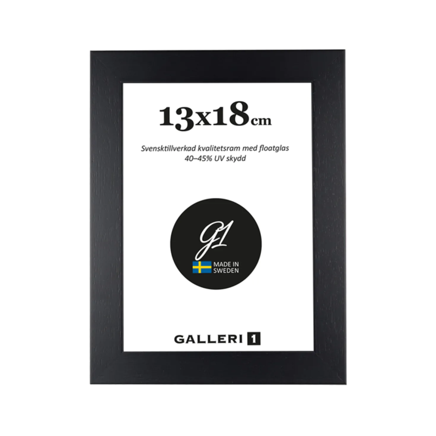 Fotoram Galleri1 Svart Trä, 10x15 cm, vägg och bord