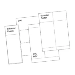 Fraktetikett Laser STE-standard, 2 st per ark, 200 st