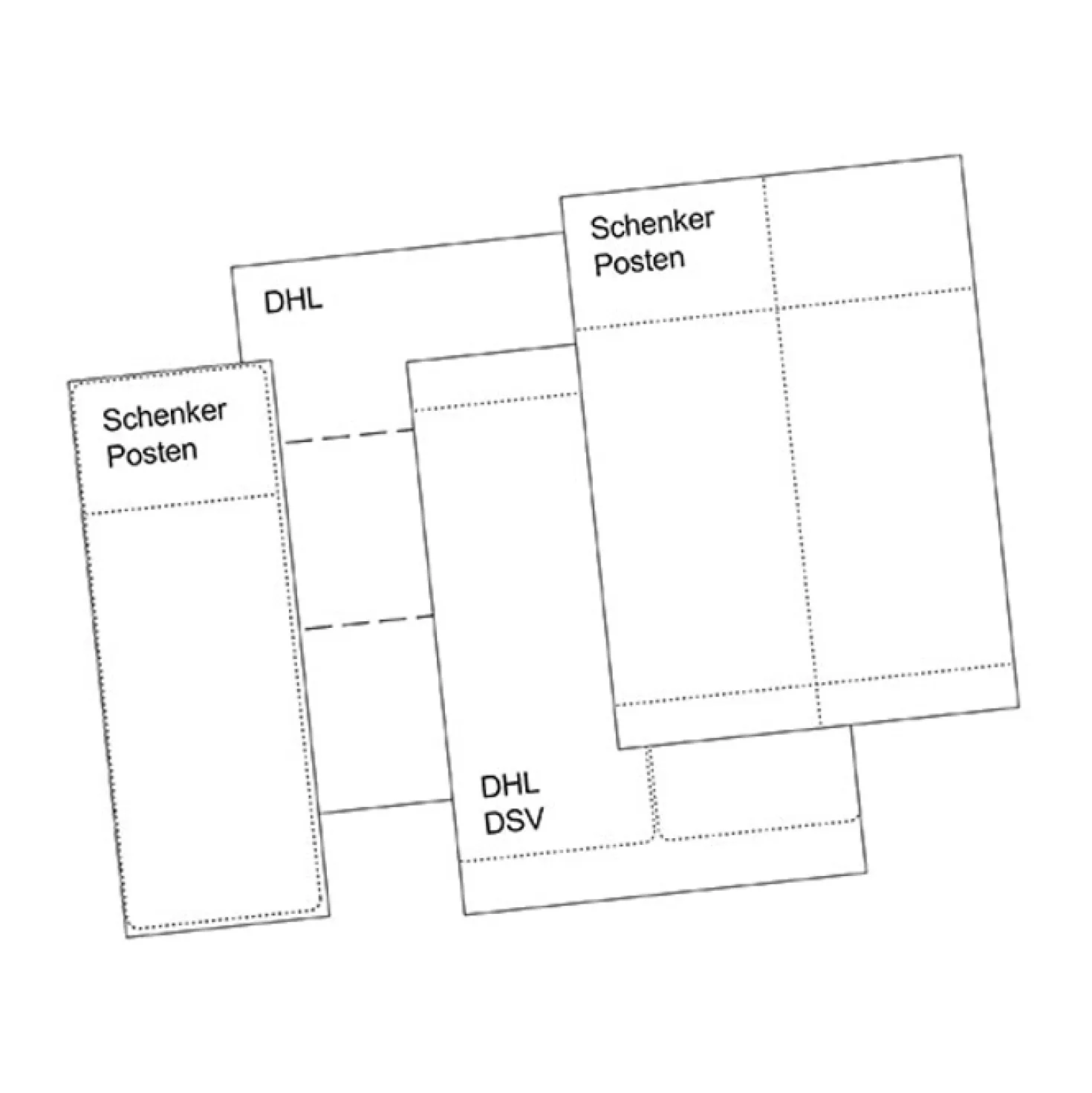 Fraktetikett Laser STE-standard, 2 st per ark, 200 st