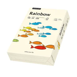 Färgat papper Rainbow A4 120g creme, matt, 250 ark