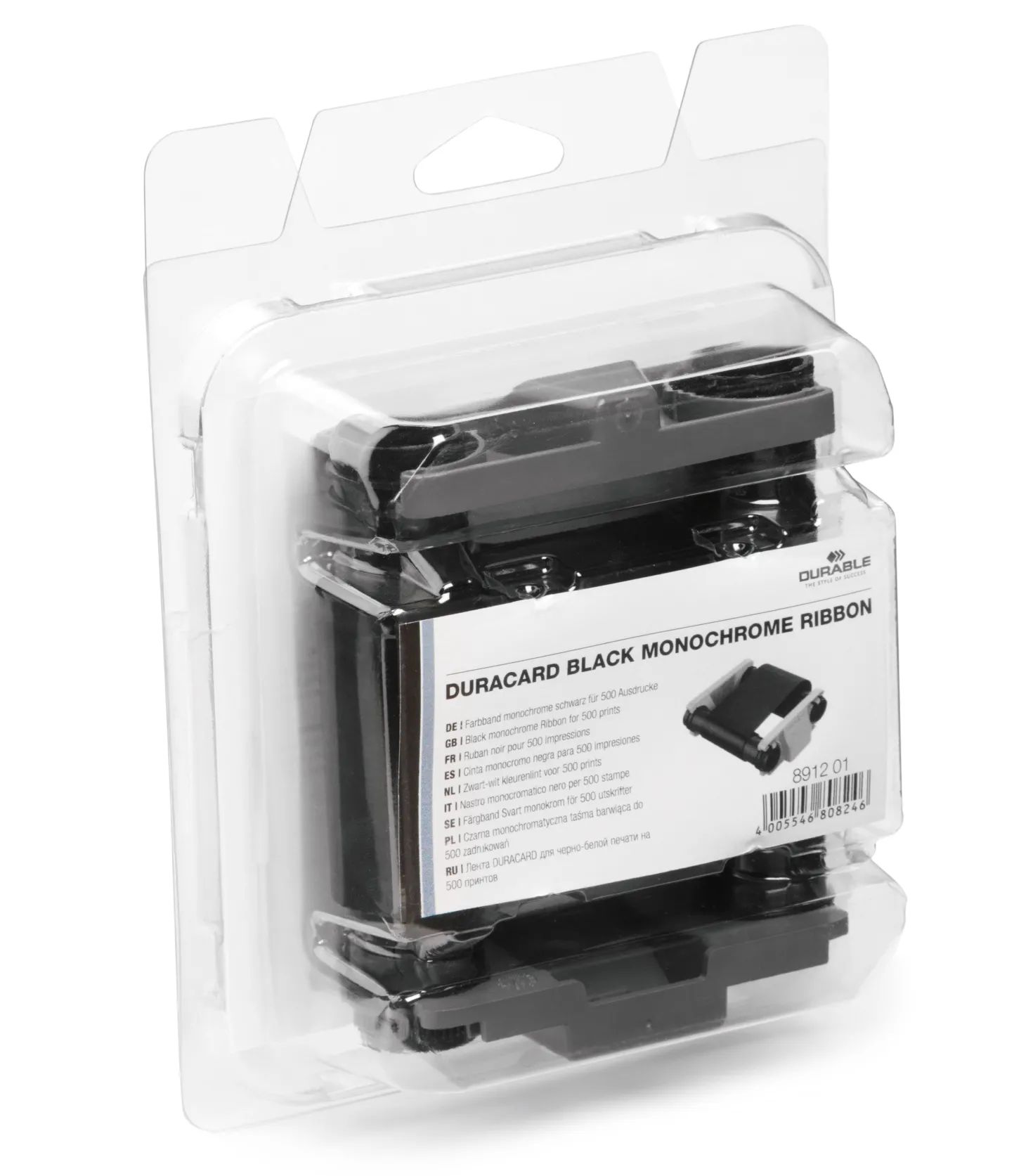 Färgband Durable Duracard ID 300, svart, 500 utskrifter