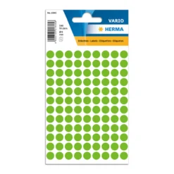 Färgsignaletiketter Herma Runda, mörkgrön, 8 mm, 540 st