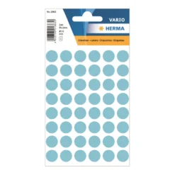 Färgsignaletiketter Herma Rund, blå, ø13 mm, 240 st