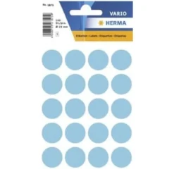 Färgsignaletiketter Herma Rund, blå, 19 mm, 100 st