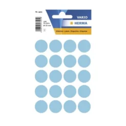 Färgsignaletiketter Herma Rund, blå, 19 mm, 100 st