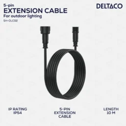 Förlängningskabel Deltaco SMART HOME Utomhusbelysning, IP54, 10m
