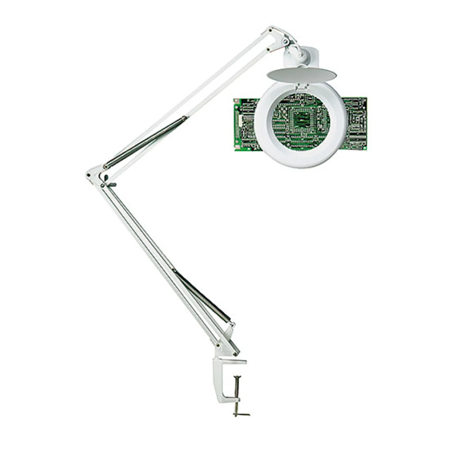 Förstoringslampa Unilux Zoom LED, 3 dioptrier, 6W, vit