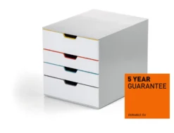 Förvaringsbox Durable VARICOLOR MIX 4, 4 lådor, stapelbar