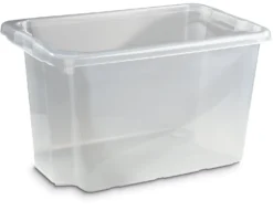 Förvaringsbox Keba Stapelbar, halvtransparent, 55 liter