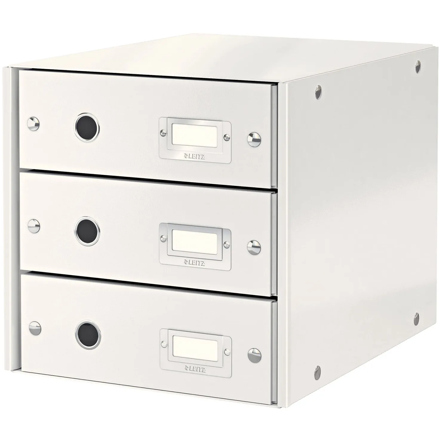 Förvaringsbox Leitz Click & Store, 3 lådor, vit, A4