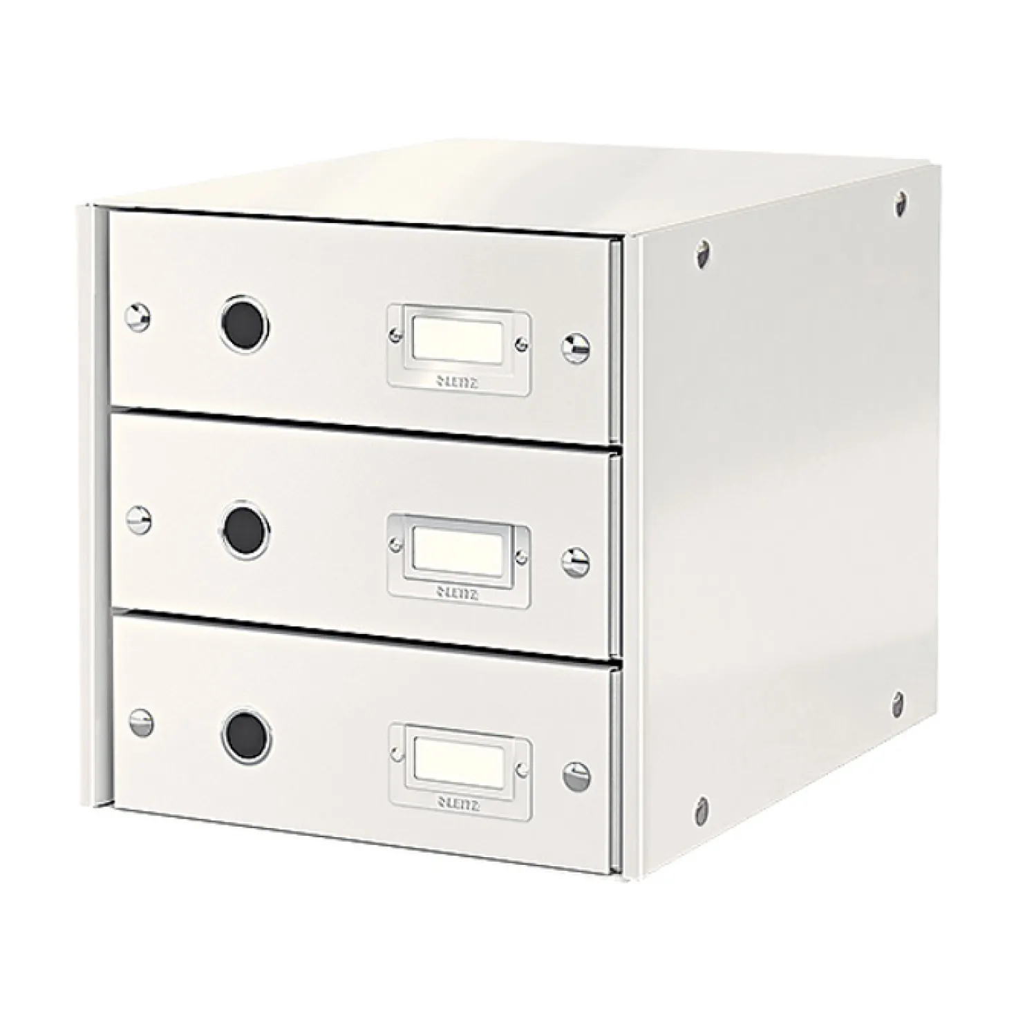 Förvaringsbox Leitz Click & Store, 3 lådor, vit, A4