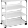 Förvaringshurts Durable SYSTEM MULTI 88, 4 hyllplan, på hjul