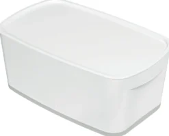 Förvaringslåda Leitz MyBox Small, vit, 5 liter, med lock