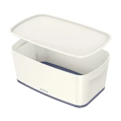Förvaringslåda Leitz MyBox Small, vit, 5 liter, med lock