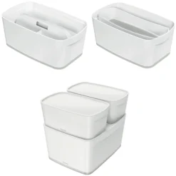 Förvaringslåda Leitz MyBox Small, vit, 5 liter, med lock