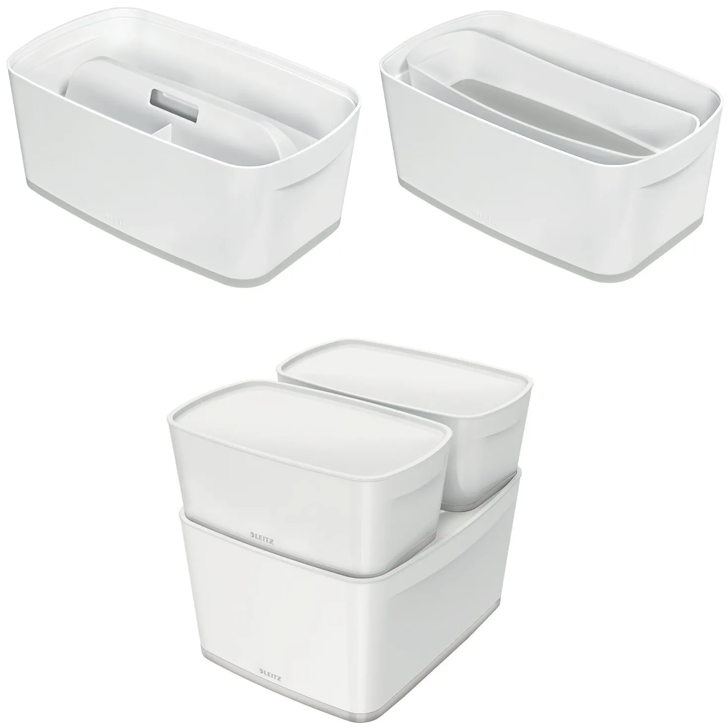 Förvaringslåda Leitz MyBox Small, vit, 5 liter, med lock