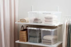 Förvaringslåda SmartStore Classic med lock, 52 liter, transparent