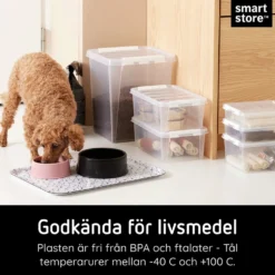 Förvaringslåda SmartStore Classic med lock, transparent, 47 liter