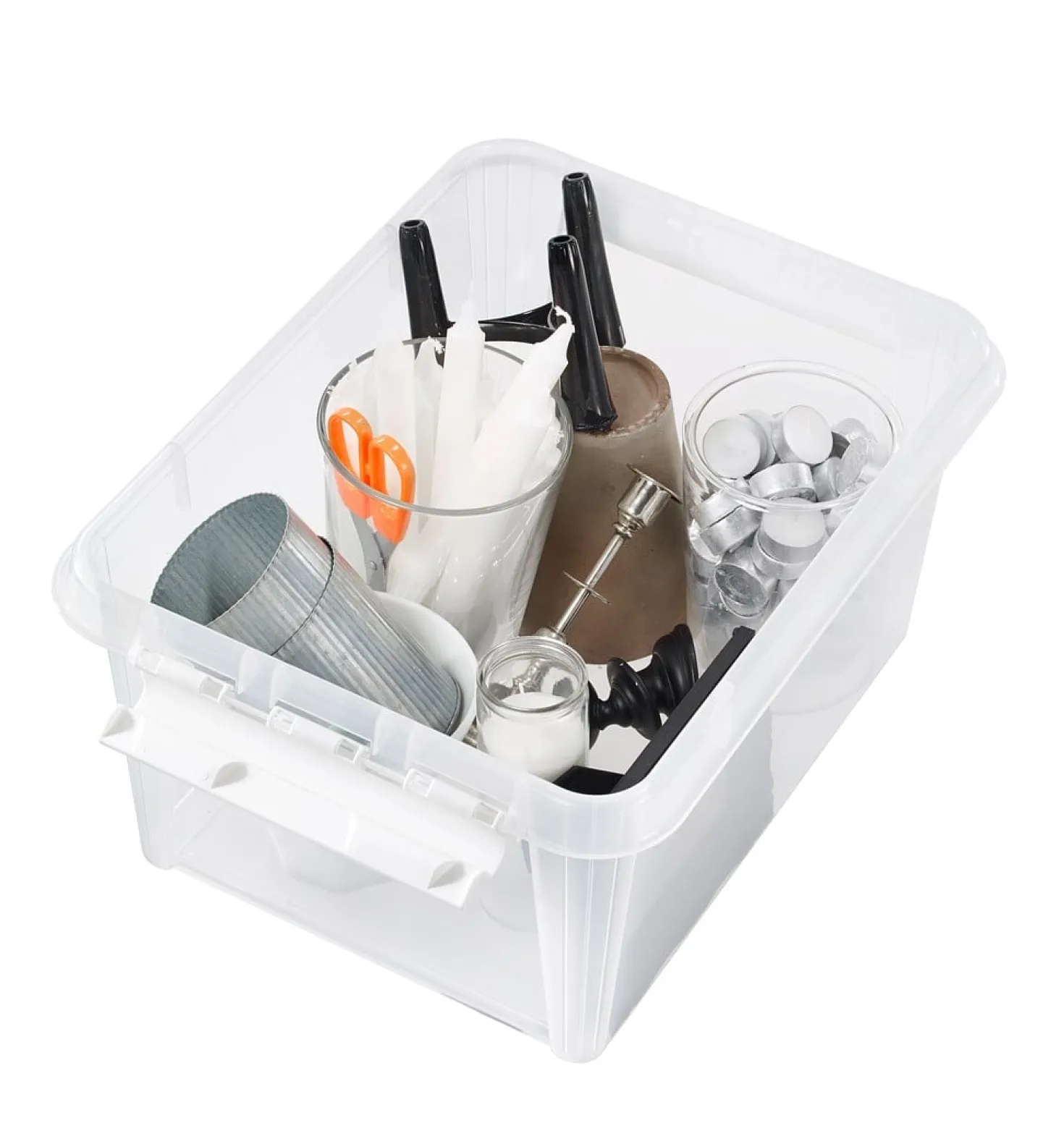 Förvaringslåda SmartStore Classic med lock, 32 liter, transparent