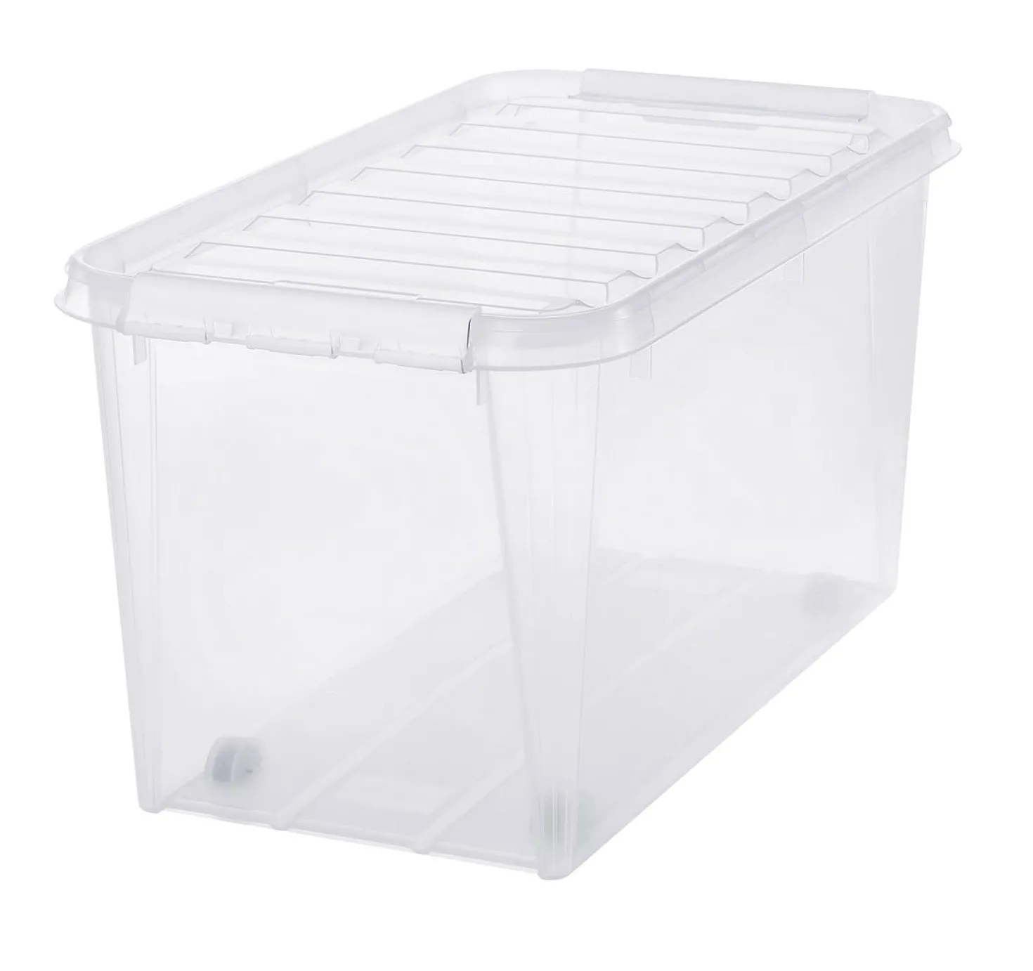 Förvaringslåda SmartStore Classic 70L, transparent, med hjul och lock