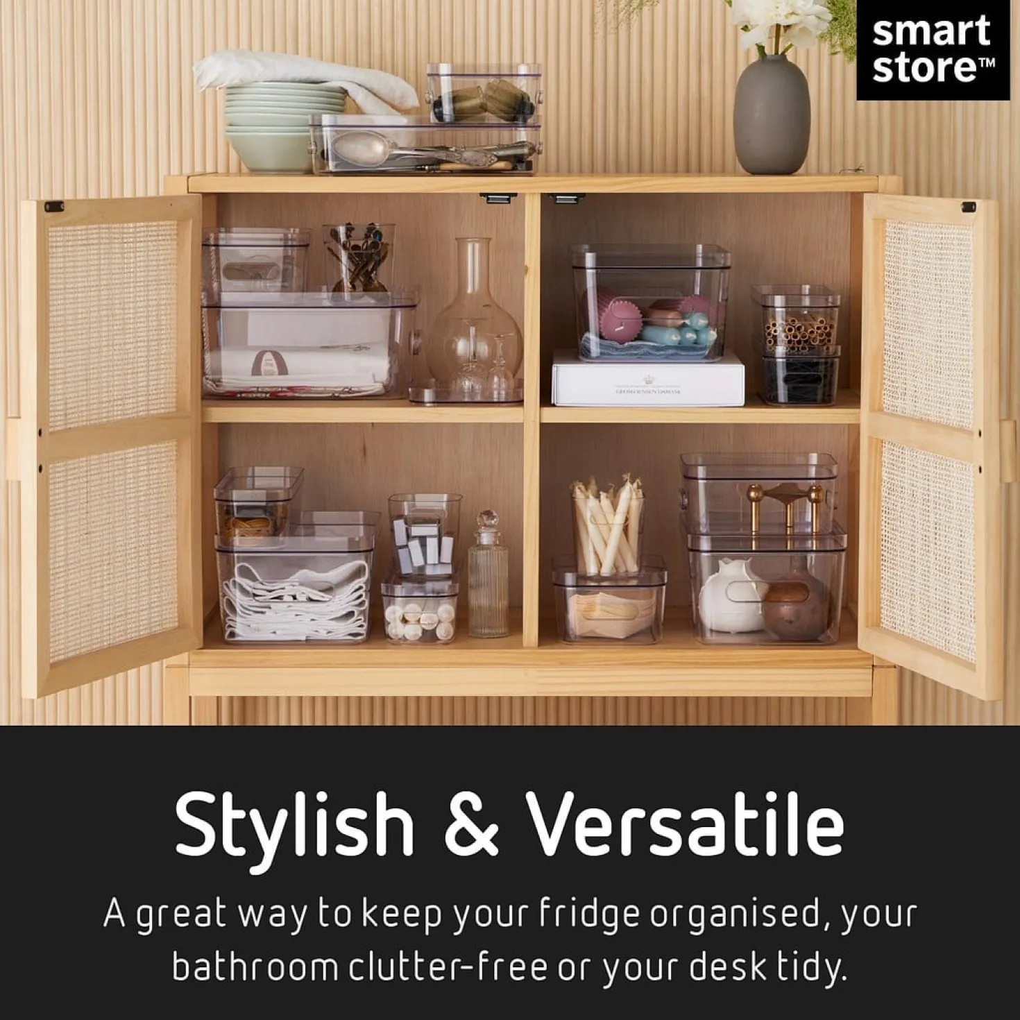Förvaringslåda SmartStore Compact Sort, transparent, 3,6L, 30x20cm