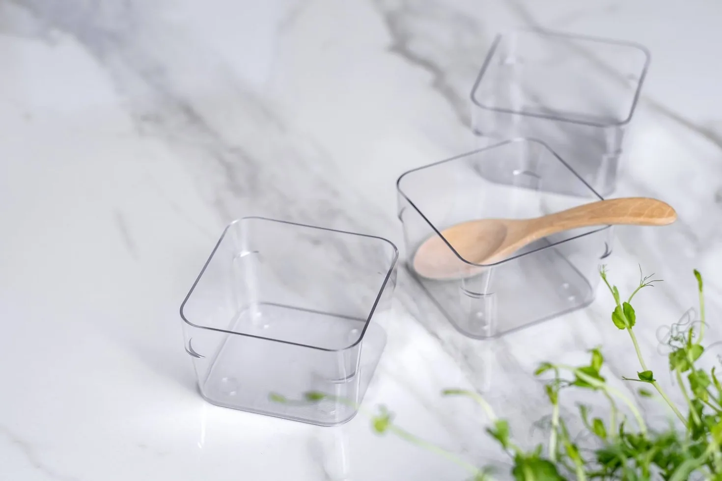 Förvaringslåda SmartStore Compact Sort, transparent, 10x10x6 cm
