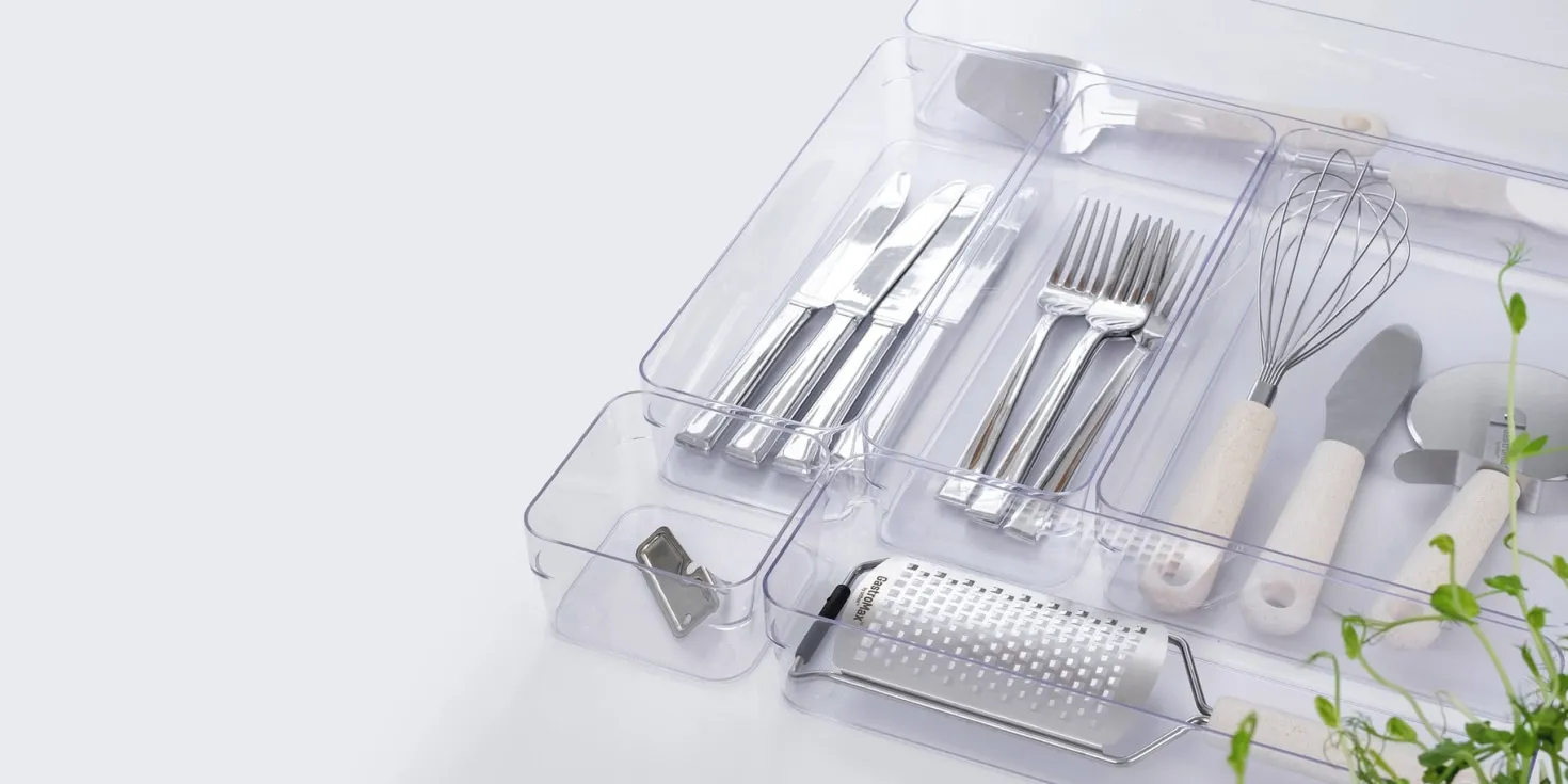 Förvaringslåda SmartStore Compact Sort, transparent, 20x10x6 cm