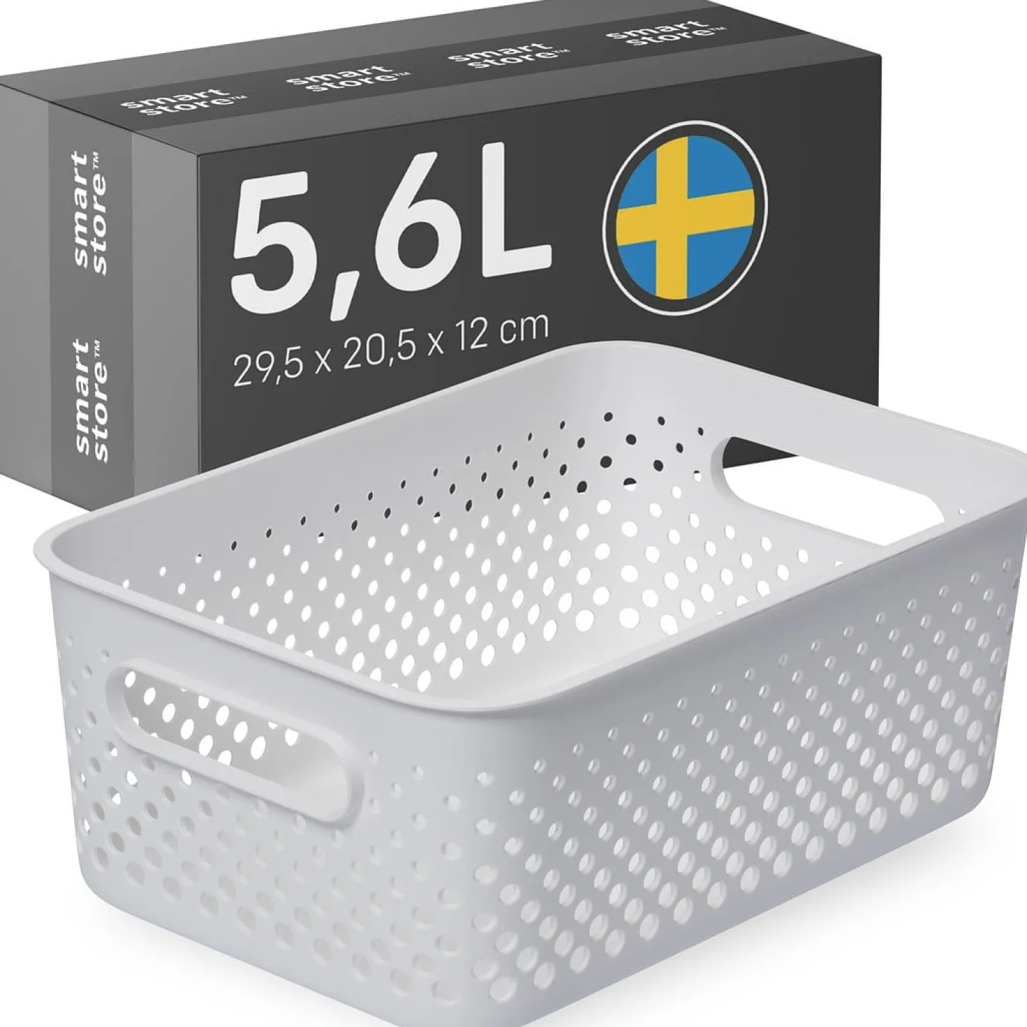Förvaringslåda SmartStore Essence M, vit, 5,5 liter