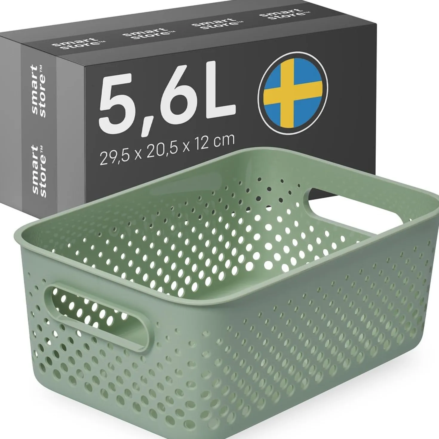 Förvaringslåda SmartStore Essence M, grön, 5,5 liter