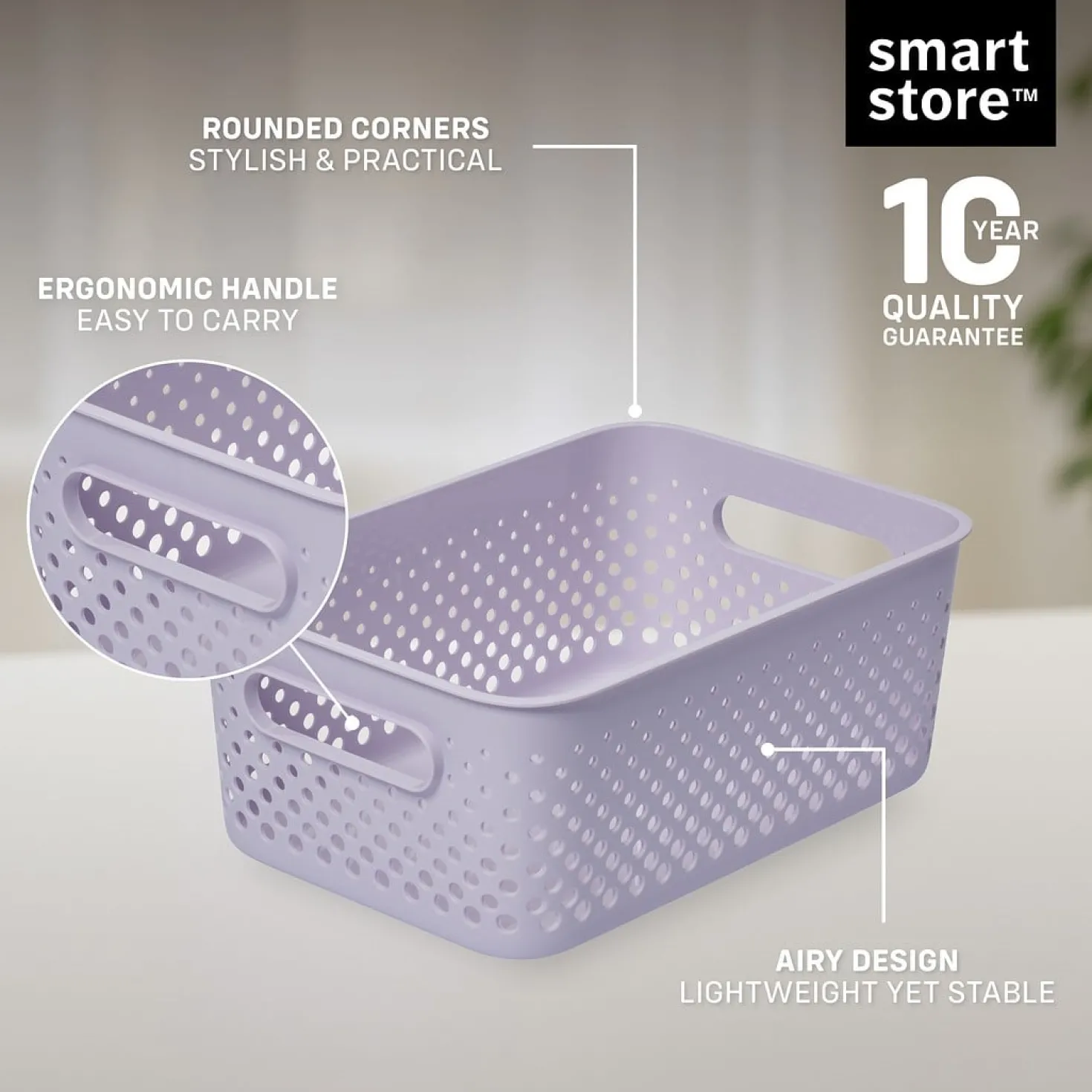 Förvaringslåda SmartStore Essence M, lila, 5,5 liter