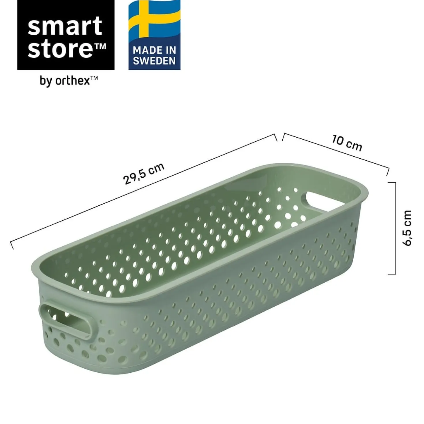 Förvaringslåda SmartStore Essence Slim, grön, 1.3L, 29.5 cm